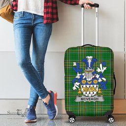 Irish McVeagh or McFingah Coat of Arms Family Crest Ireland Luggage Cover Irish National Tartan Irish County Luggage Cover