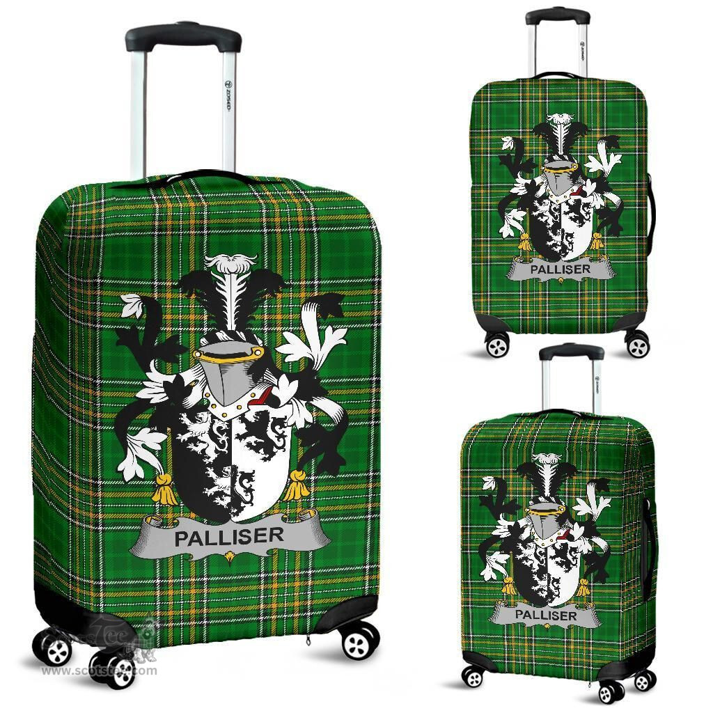 Irish Palliser Coat of Arms Family Crest Ireland Luggage Cover Irish National Tartan Irish County Luggage Cover