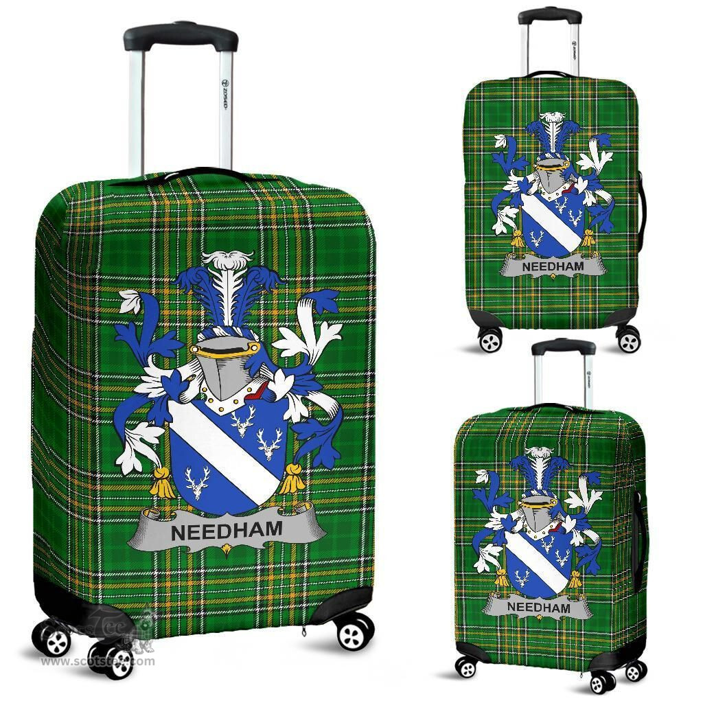 Irish Needham or O'Nee Coat of Arms Family Crest Ireland Luggage Cover Irish National Tartan Irish County Luggage Cover