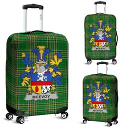 Irish McEvoy or McKelvey Coat of Arms Family Crest Ireland Luggage Cover Irish National Tartan Irish County Luggage Cover