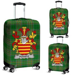 Irish Poyntz Coat of Arms Family Crest Ireland Luggage Cover Irish National Tartan Irish County Luggage Cover