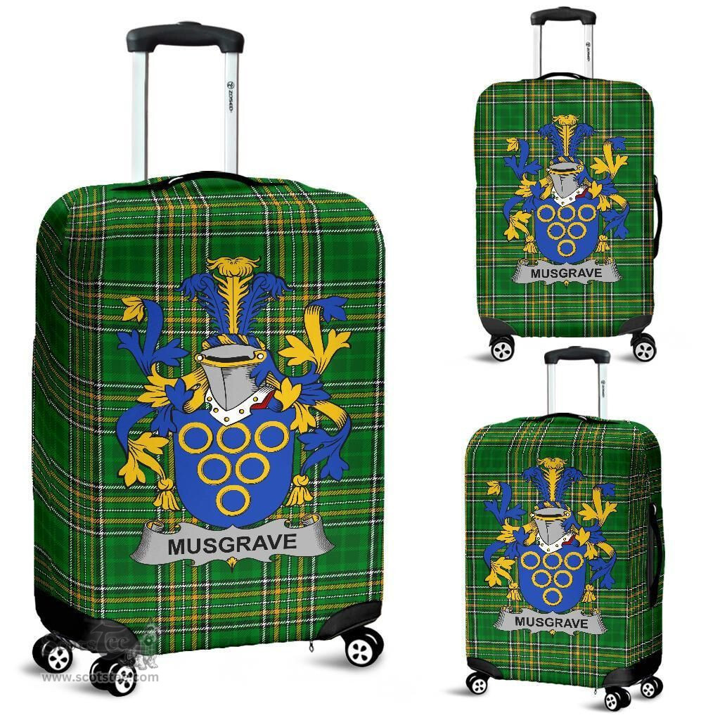 Irish Musgrave Coat of Arms Family Crest Ireland Luggage Cover Irish National Tartan Irish County Luggage Cover