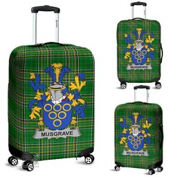 Irish Musgrave Coat of Arms Family Crest Ireland Luggage Cover Irish National Tartan Irish County Luggage Cover