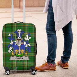 Irish Owen Coat of Arms Family Crest Ireland Luggage Cover Irish National Tartan Irish County Luggage Cover