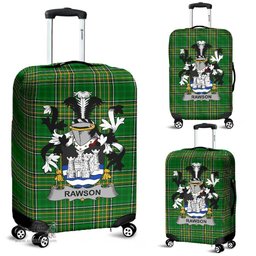 Irish Rawson Coat of Arms Family Crest Ireland Luggage Cover Irish National Tartan Irish County Luggage Cover