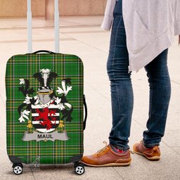 Irish Maul or Maule Coat of Arms Family Crest Ireland Luggage Cover Irish National Tartan Irish County Luggage Cover