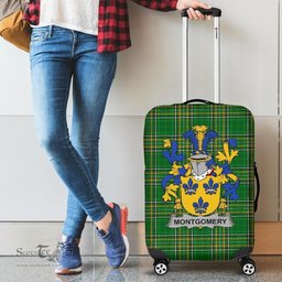 Irish Montgomery Coat of Arms Family Crest Ireland Luggage Cover Irish National Tartan Irish County Luggage Cover