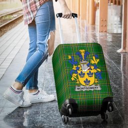 Irish Montgomery Coat of Arms Family Crest Ireland Luggage Cover Irish National Tartan Irish County Luggage Cover