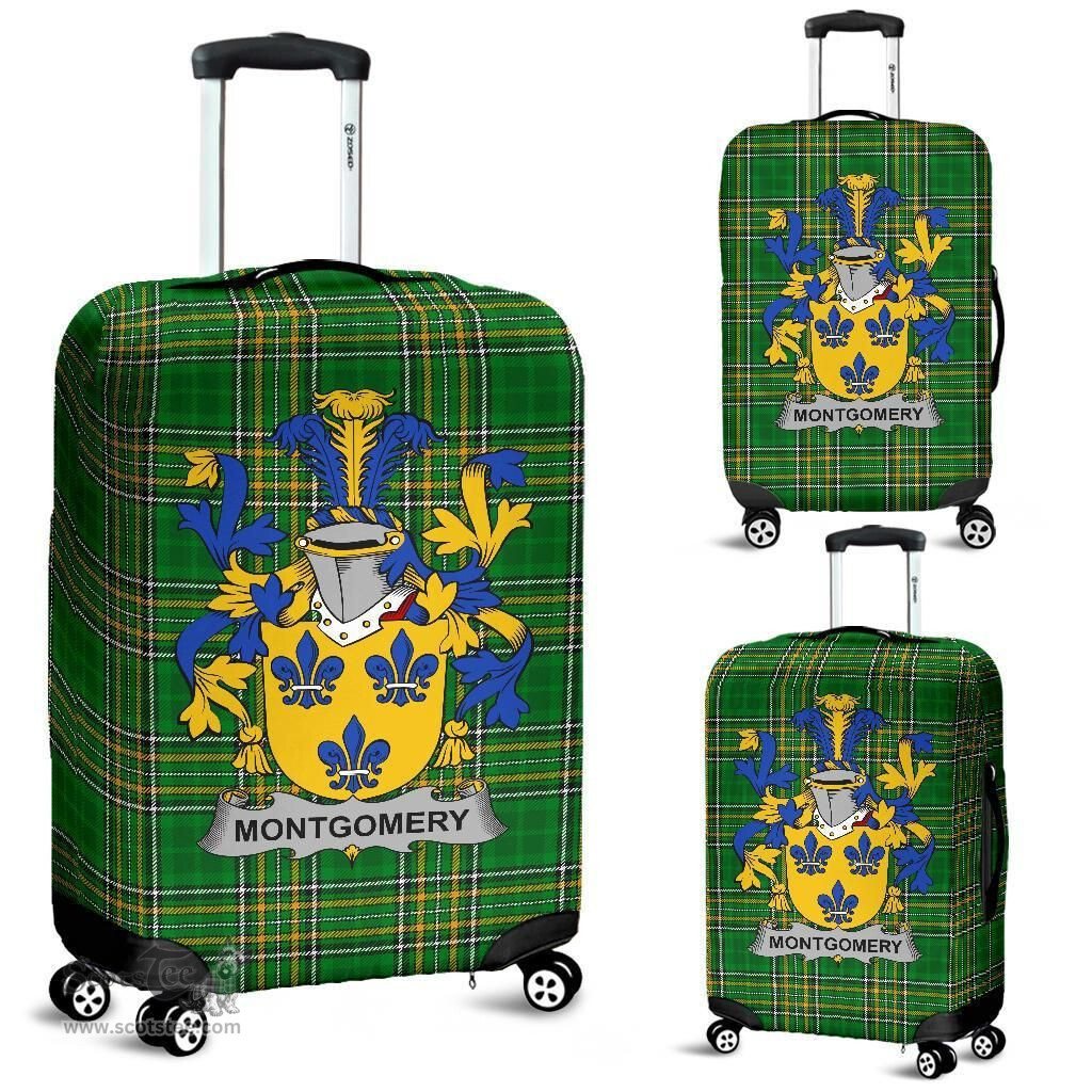 Irish Montgomery Coat of Arms Family Crest Ireland Luggage Cover Irish National Tartan Irish County Luggage Cover