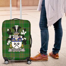 Irish McCourt Coat of Arms Family Crest Ireland Luggage Cover Irish National Tartan Irish County Luggage Cover