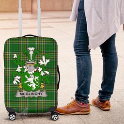 Irish McGlinchy or McGlinchey Coat of Arms Family Crest Ireland Luggage Cover Irish National Tartan Irish County Luggage Cover