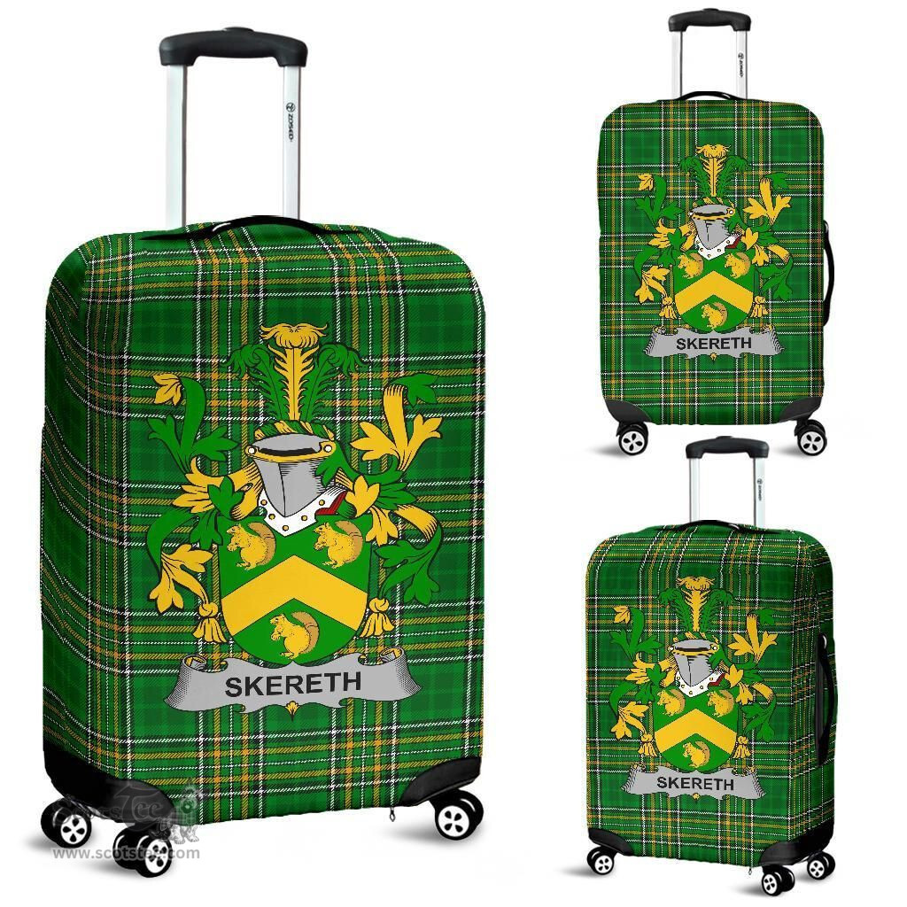 Irish Skereth or Skerret Coat of Arms Family Crest Ireland Luggage Cover Irish National Tartan Irish County Luggage Cover