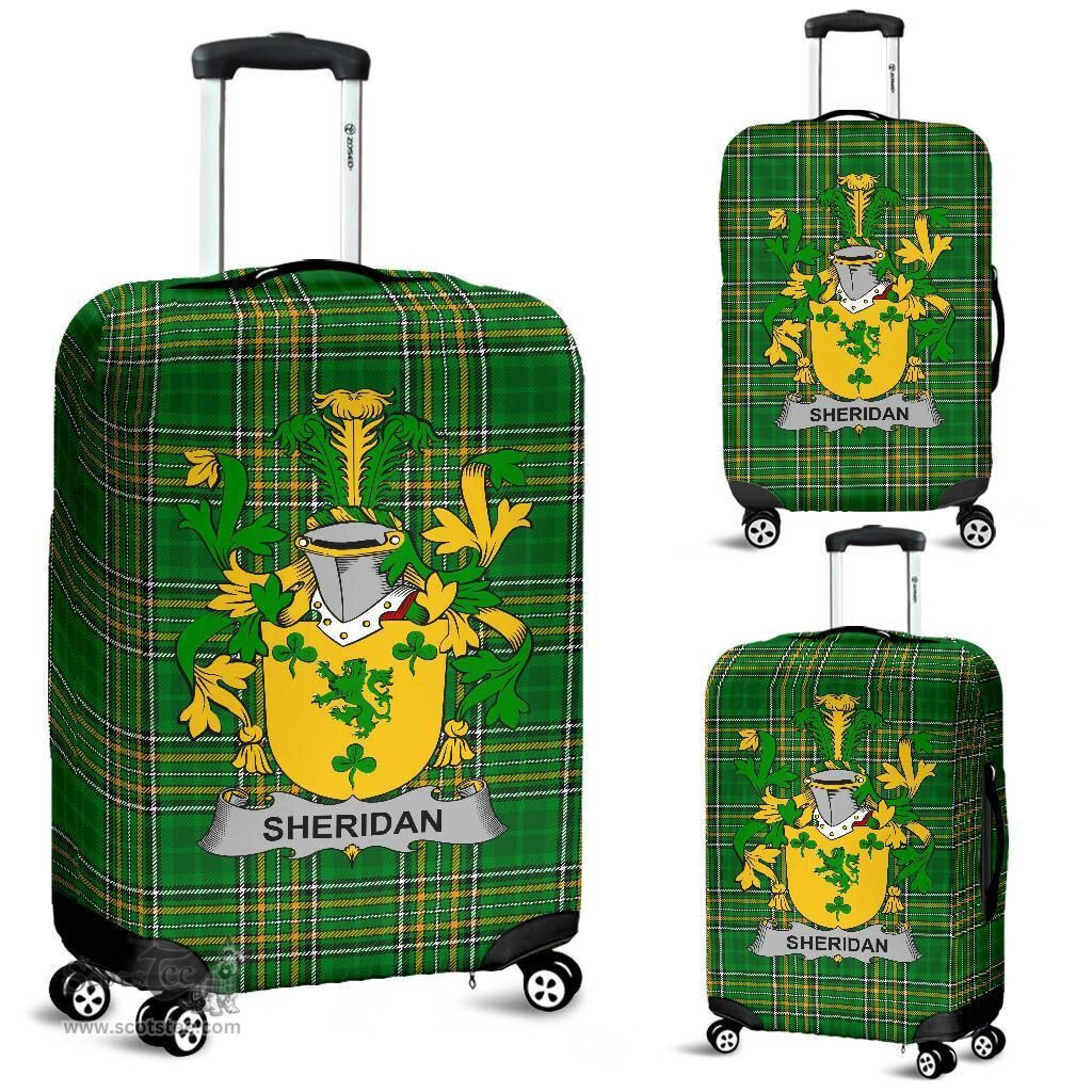 Irish Sheridan Coat of Arms Family Crest Ireland Luggage Cover Irish National Tartan Irish County Luggage Cover
