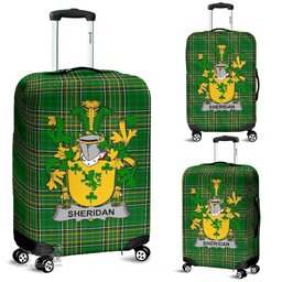 Irish Sheridan Coat of Arms Family Crest Ireland Luggage Cover Irish National Tartan Irish County Luggage Cover