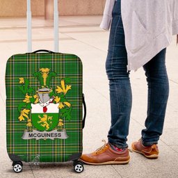 Irish McGuiness or McGenis Coat of Arms Family Crest Ireland Luggage Cover Irish National Tartan Irish County Luggage Cover