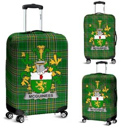 Irish McGuiness or McGenis Coat of Arms Family Crest Ireland Luggage Cover Irish National Tartan Irish County Luggage Cover