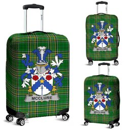 Irish McClure Coat of Arms Family Crest Ireland Luggage Cover Irish National Tartan Irish County Luggage Cover