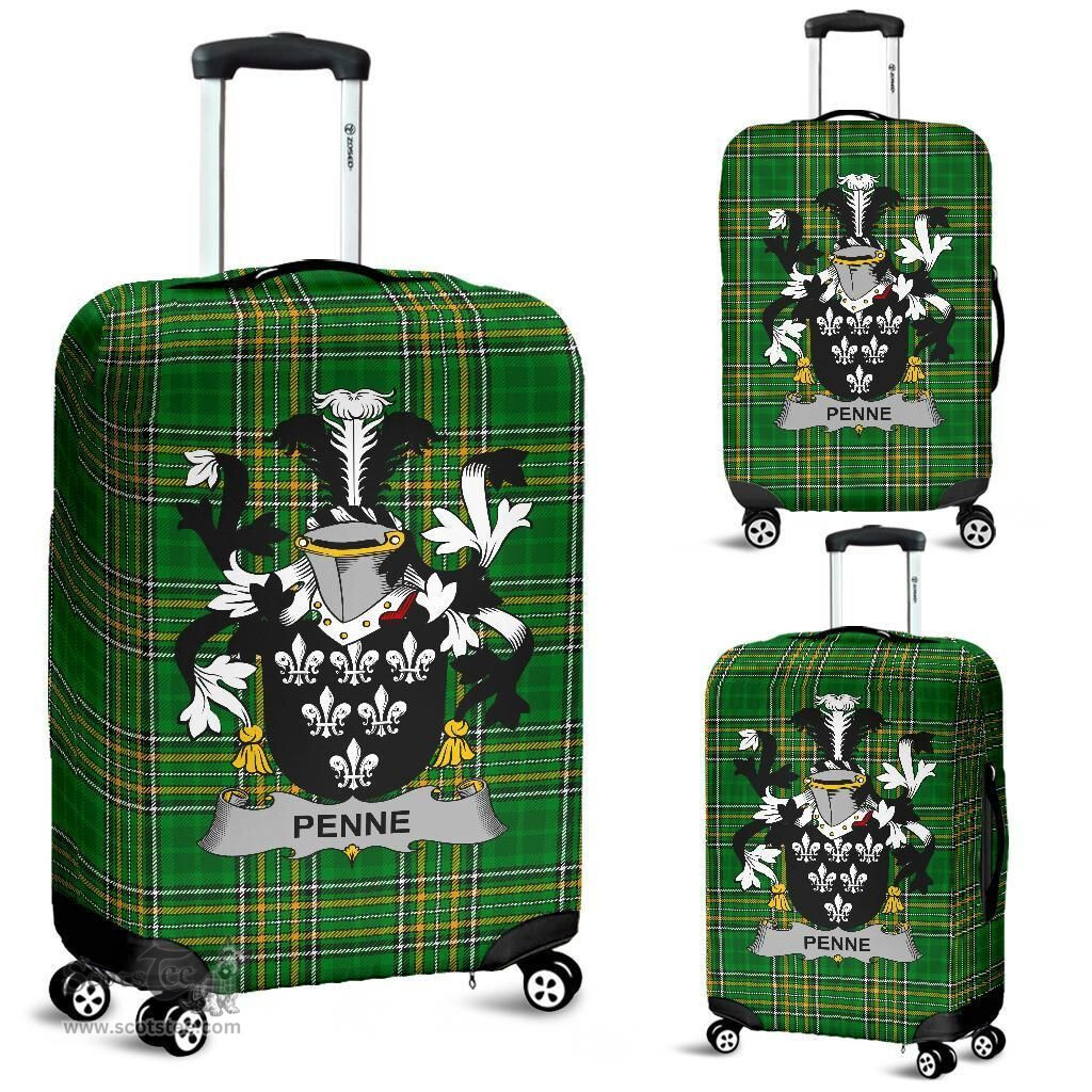 Irish Penne or Penn Coat of Arms Family Crest Ireland Luggage Cover Irish National Tartan Irish County Luggage Cover