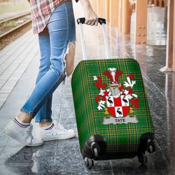 Irish Tate Coat of Arms Family Crest Ireland Luggage Cover Irish National Tartan Irish County Luggage Cover