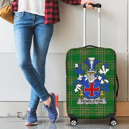 Irish Pendleton Coat of Arms Family Crest Ireland Luggage Cover Irish National Tartan Irish County Luggage Cover