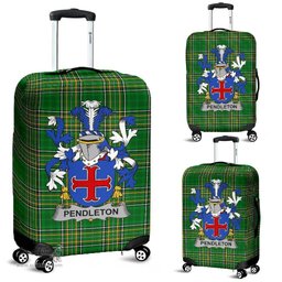 Irish Pendleton Coat of Arms Family Crest Ireland Luggage Cover Irish National Tartan Irish County Luggage Cover
