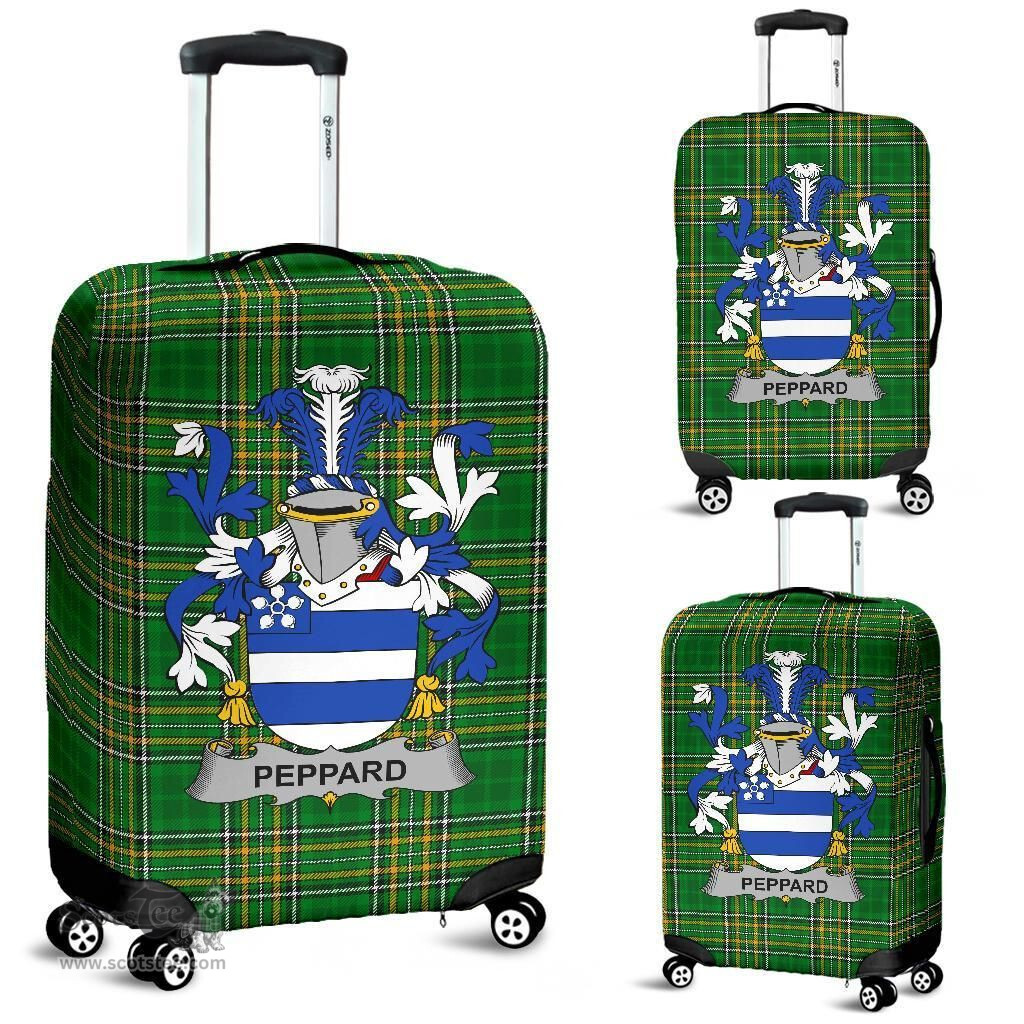 Irish Peppard Coat of Arms Family Crest Ireland Luggage Cover Irish National Tartan Irish County Luggage Cover