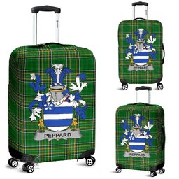 Irish Peppard Coat of Arms Family Crest Ireland Luggage Cover Irish National Tartan Irish County Luggage Cover