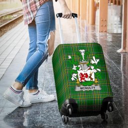 Irish McNulty Coat of Arms Family Crest Ireland Luggage Cover Irish National Tartan Irish County Luggage Cover