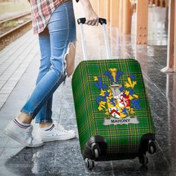 Irish Mahony or O'Mahoney Coat of Arms Family Crest Ireland Luggage Cover Irish National Tartan Irish County Luggage Cover
