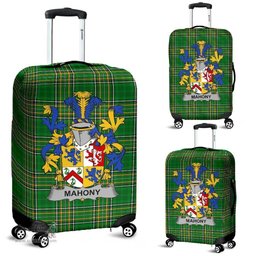 Irish Mahony or O'Mahoney Coat of Arms Family Crest Ireland Luggage Cover Irish National Tartan Irish County Luggage Cover