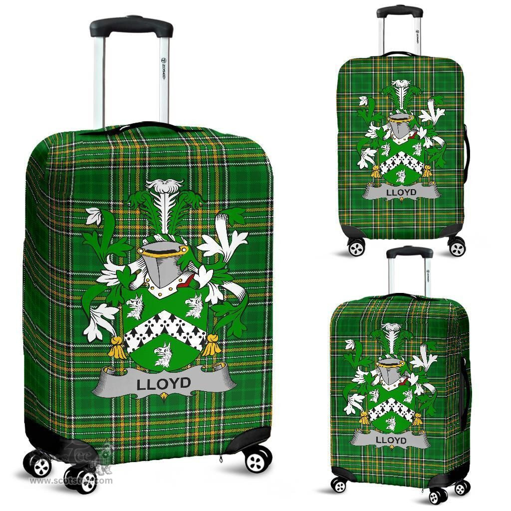 Irish Lloyd Coat of Arms Family Crest Ireland Luggage Cover Irish National Tartan Irish County Luggage Cover