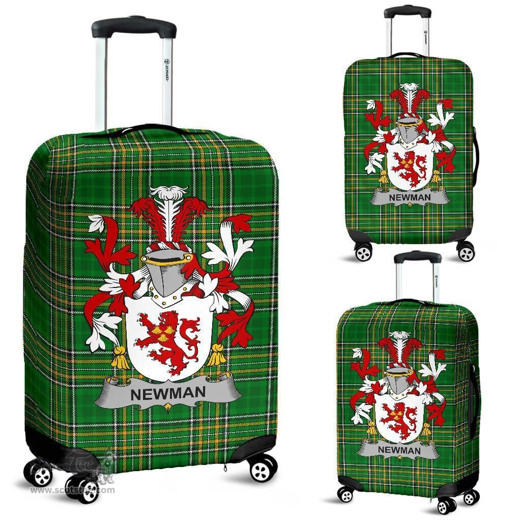 Irish Newman Coat of Arms Family Crest Ireland Luggage Cover Irish National Tartan Irish County Luggage Cover