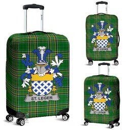 Irish St.Leger Coat of Arms Family Crest Ireland Luggage Cover Irish National Tartan Irish County Luggage Cover