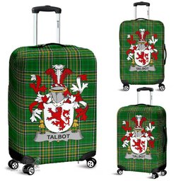 Irish Talbot Coat of Arms Family Crest Ireland Luggage Cover Irish National Tartan Irish County Luggage Cover