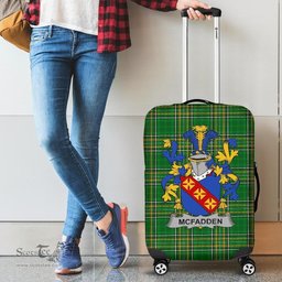 Irish McFadden or McFadyen Coat of Arms Family Crest Ireland Luggage Cover Irish National Tartan Irish County Luggage Cover