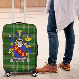 Irish McFadden or McFadyen Coat of Arms Family Crest Ireland Luggage Cover Irish National Tartan Irish County Luggage Cover