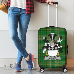 Irish Misset Coat of Arms Family Crest Ireland Luggage Cover Irish National Tartan Irish County Luggage Cover