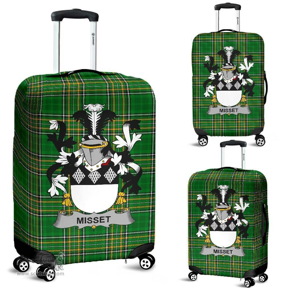 Irish Misset Coat of Arms Family Crest Ireland Luggage Cover Irish National Tartan Irish County Luggage Cover