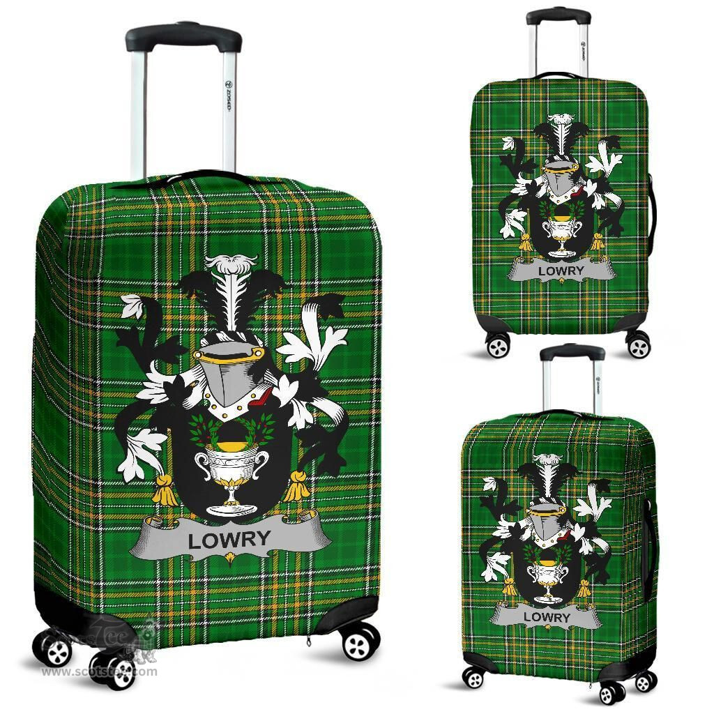 Irish Lowry or Lavery Coat of Arms Family Crest Ireland Luggage Cover Irish National Tartan Irish County Luggage Cover