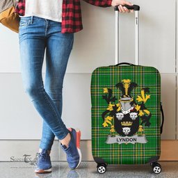 Irish Lyndon or Gindon Coat of Arms Family Crest Ireland Luggage Cover Irish National Tartan Irish County Luggage Cover