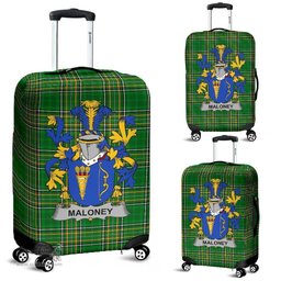 Irish Maloney or O'Molony Coat of Arms Family Crest Ireland Luggage Cover Irish National Tartan Irish County Luggage Cover