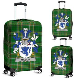 Irish Mason Coat of Arms Family Crest Ireland Luggage Cover Irish National Tartan Irish County Luggage Cover
