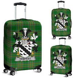 Irish Tempest Coat of Arms Family Crest Ireland Luggage Cover Irish National Tartan Irish County Luggage Cover