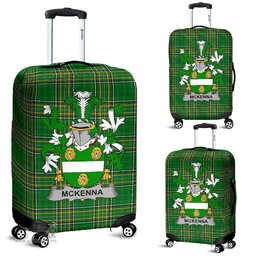 Irish McKenna or Kennagh Coat of Arms Family Crest Ireland Luggage Cover Irish National Tartan Irish County Luggage Cover