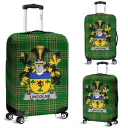 Irish Lincolne Coat of Arms Family Crest Ireland Luggage Cover Irish National Tartan Irish County Luggage Cover