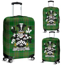 Irish Loftus Coat of Arms Family Crest Ireland Luggage Cover Irish National Tartan Irish County Luggage Cover