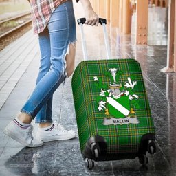 Irish Mallin or O'Mallan Coat of Arms Family Crest Ireland Luggage Cover Irish National Tartan Irish County Luggage Cover