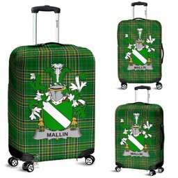 Irish Mallin or O'Mallan Coat of Arms Family Crest Ireland Luggage Cover Irish National Tartan Irish County Luggage Cover