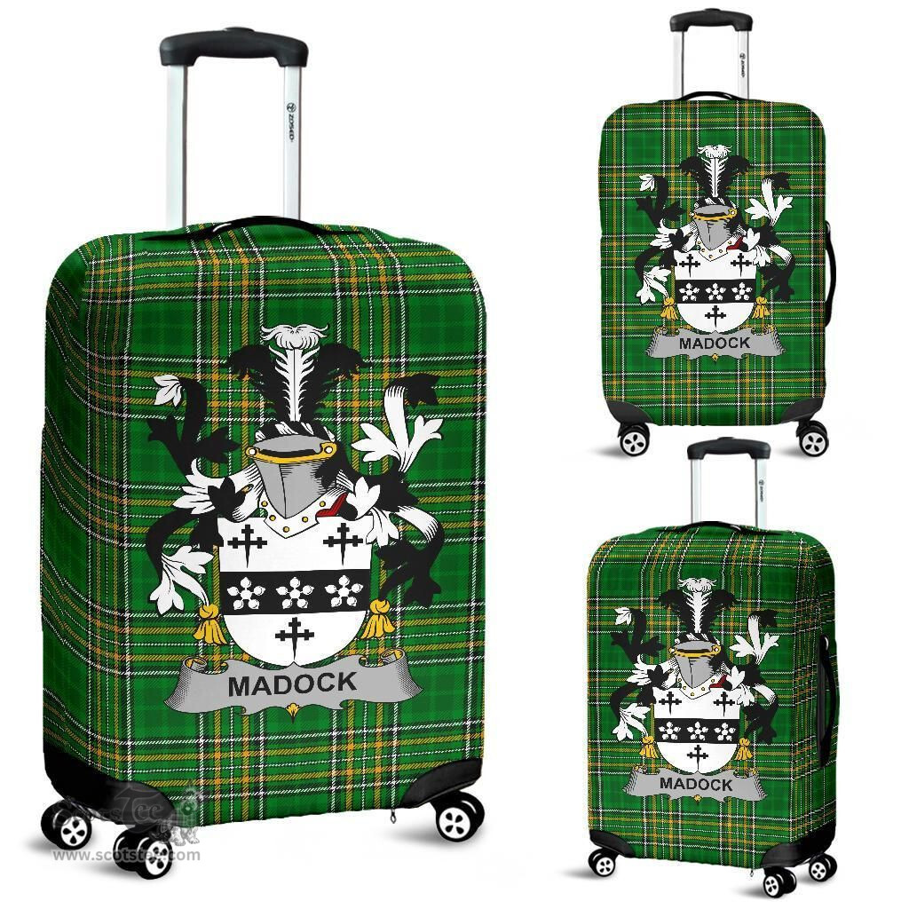 Irish Madock or Maddox Coat of Arms Family Crest Ireland Luggage Cover Irish National Tartan Irish County Luggage Cover