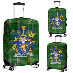 Irish McDaniel or Daniel Coat of Arms Family Crest Ireland Luggage Cover Irish National Tartan Irish County Luggage Cover